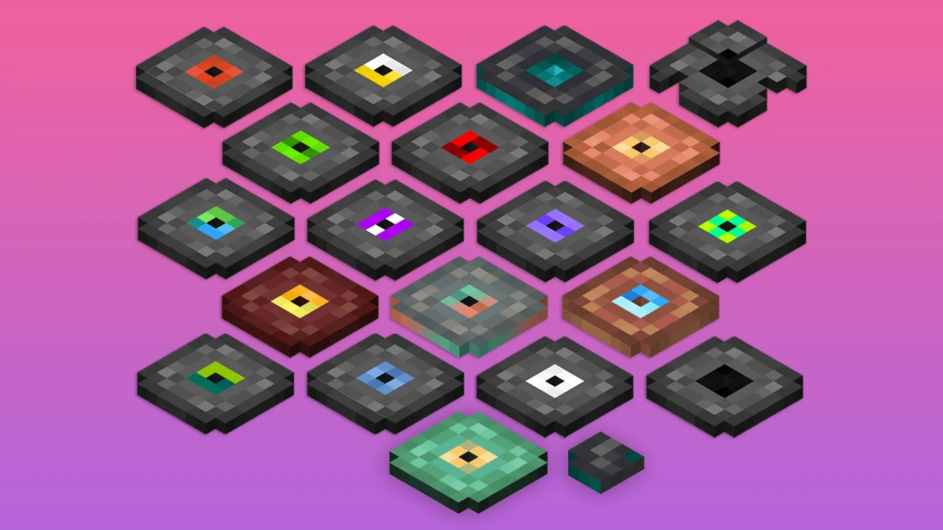 Radio discs can take the look of any disc in Minecraft's music-disc collection.