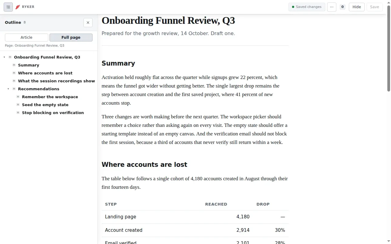 Ryker - Inline HTML & Visual Markdown Editing screenshot 1