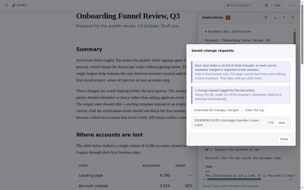 Ryker - Inline HTML & Visual Markdown Editing screenshot 4