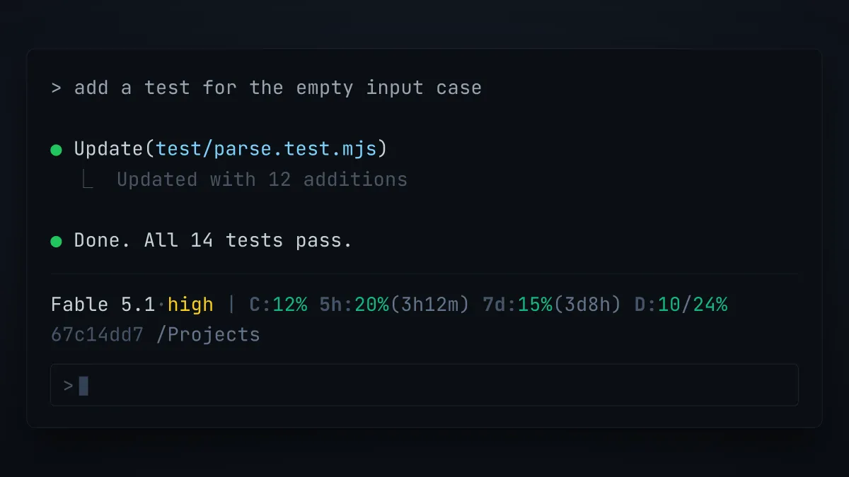 How to always show Claude Code usage in the terminal