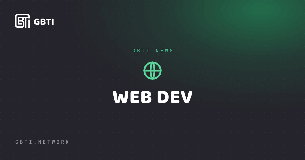 Web Dev news banner