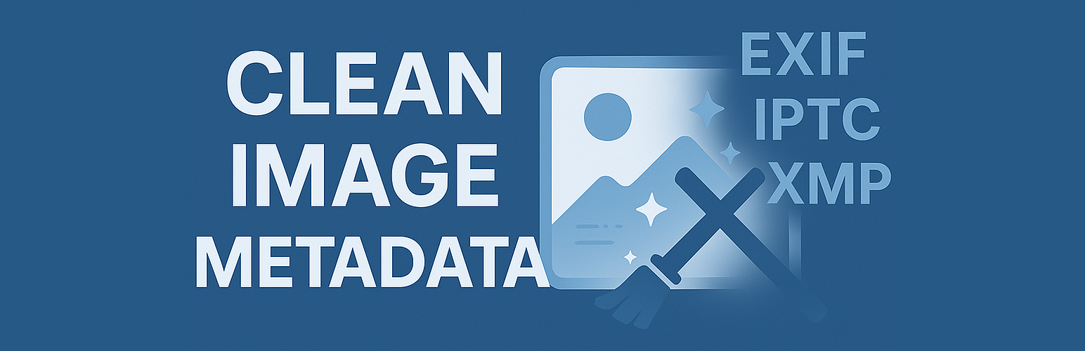 Clean Image Metadata Banner
